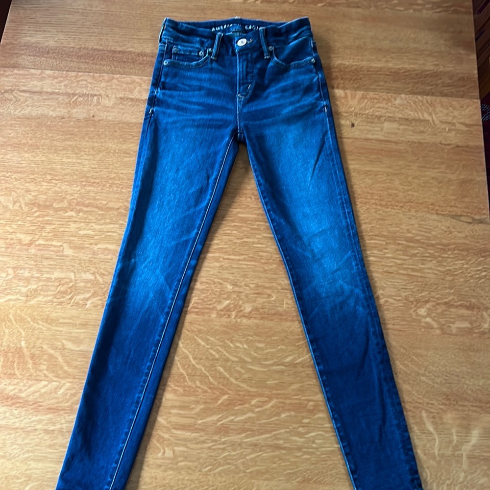 I am selling denim jeans from American Eagle that are size 2.